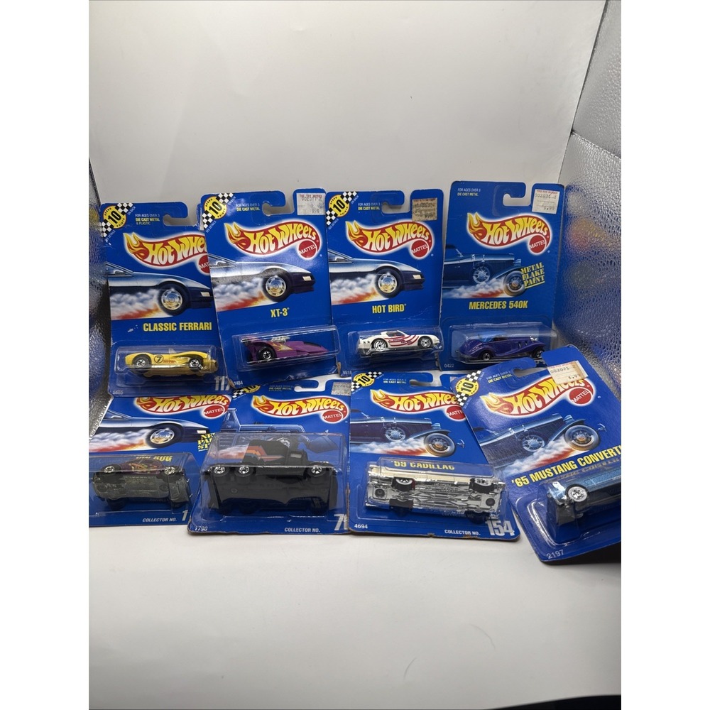 Hot Wheels - Mattel Vintage Lot  - All New / Sealed Diecast Cars